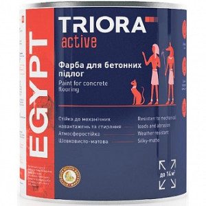 Фарба Triora для бетонної підлоги Egypt темно-сірий шовковистий мат 2,8 кг
