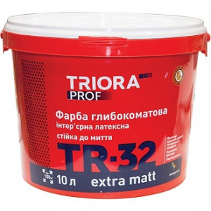 Фарба Triora TR-32 extra matt білий 10л
