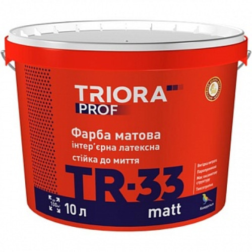 Фарба Triora TR-33 matt білий 1л