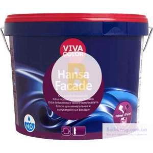 Фарба Vivacolor Hansa Fasade, база LC база під тонування 2,7 л 4,1 кг