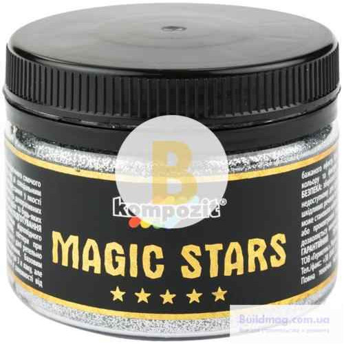 Гліттер MAGIC STARS Kompozit срібний
