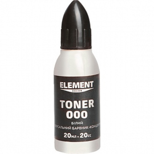 Колір Element Decor Toner білий 20 мл