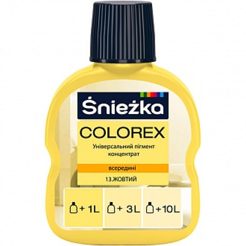 Пігмент Sniezka Colorex жовтий 100 мл