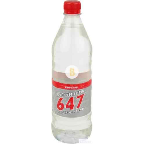 Розчинник 647 ХімреZерв Вага: 0.65 кг