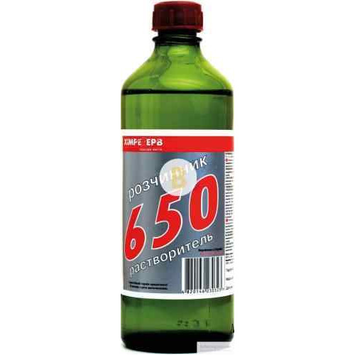 Розчинник Р-650 (скло) ХімреZерв Вага: 0.42 кг