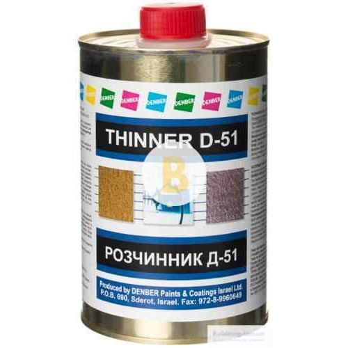 Розчинник Thinner D-51 Denber 1 л