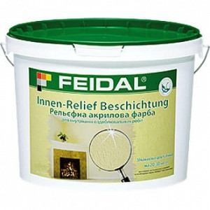 Структурна фарба Feidal Innen Relief Beschichtung білий 10 л